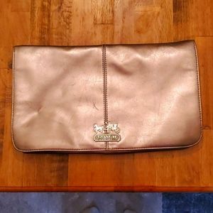 Coach Pewter Large Clutch